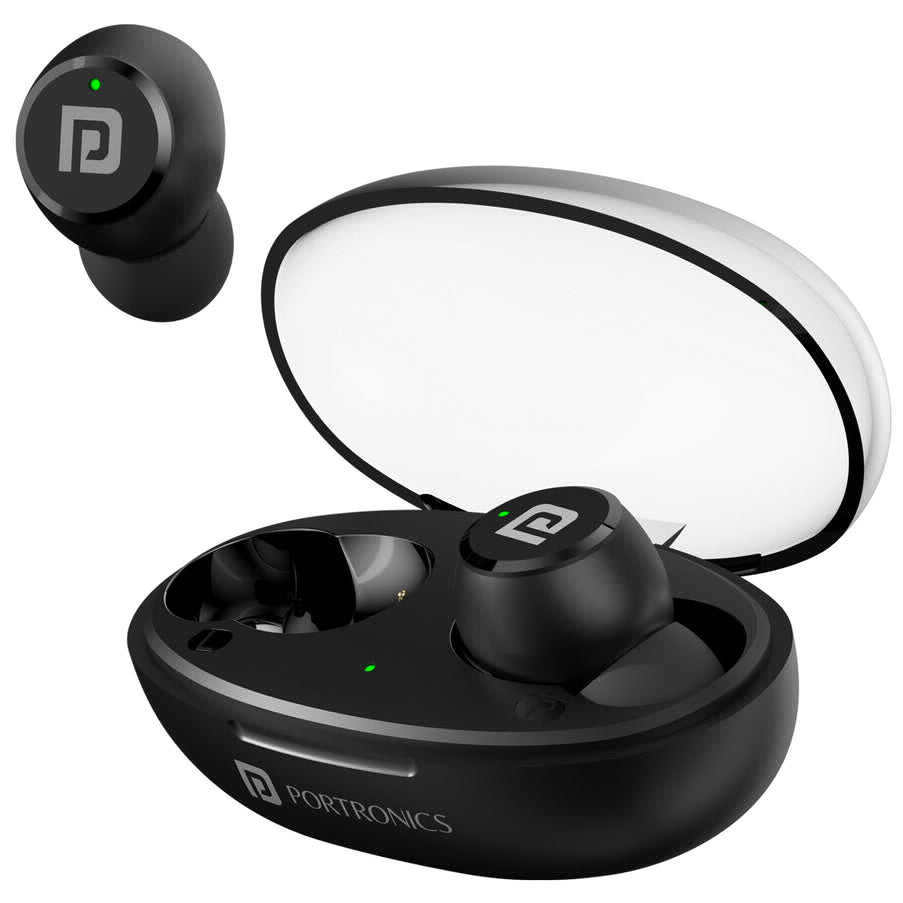 PORTRONICS  Portronics Harmonics Twins S13 True Wireless Earbuds (Black)