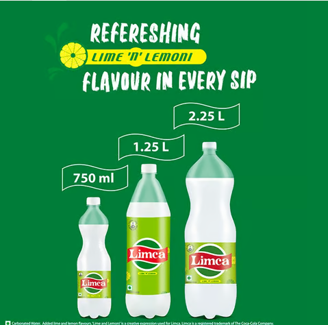 Limca Lime 'N' Lemon Soft Drink 750 ml - 750 ml, No Return