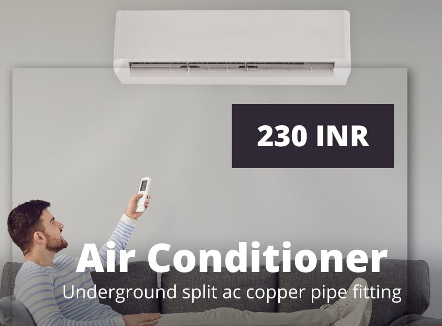 Split Ac underground copper pipe