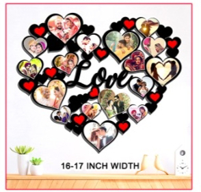 Create Your Own  Love Heart Collage  - 16-17 Inch