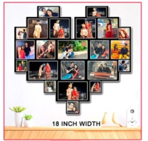Create Your Own  22 Pics In One Frame  - 18 Inch