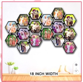 Create Your Own  Hexagon Frame  - 18 Inch