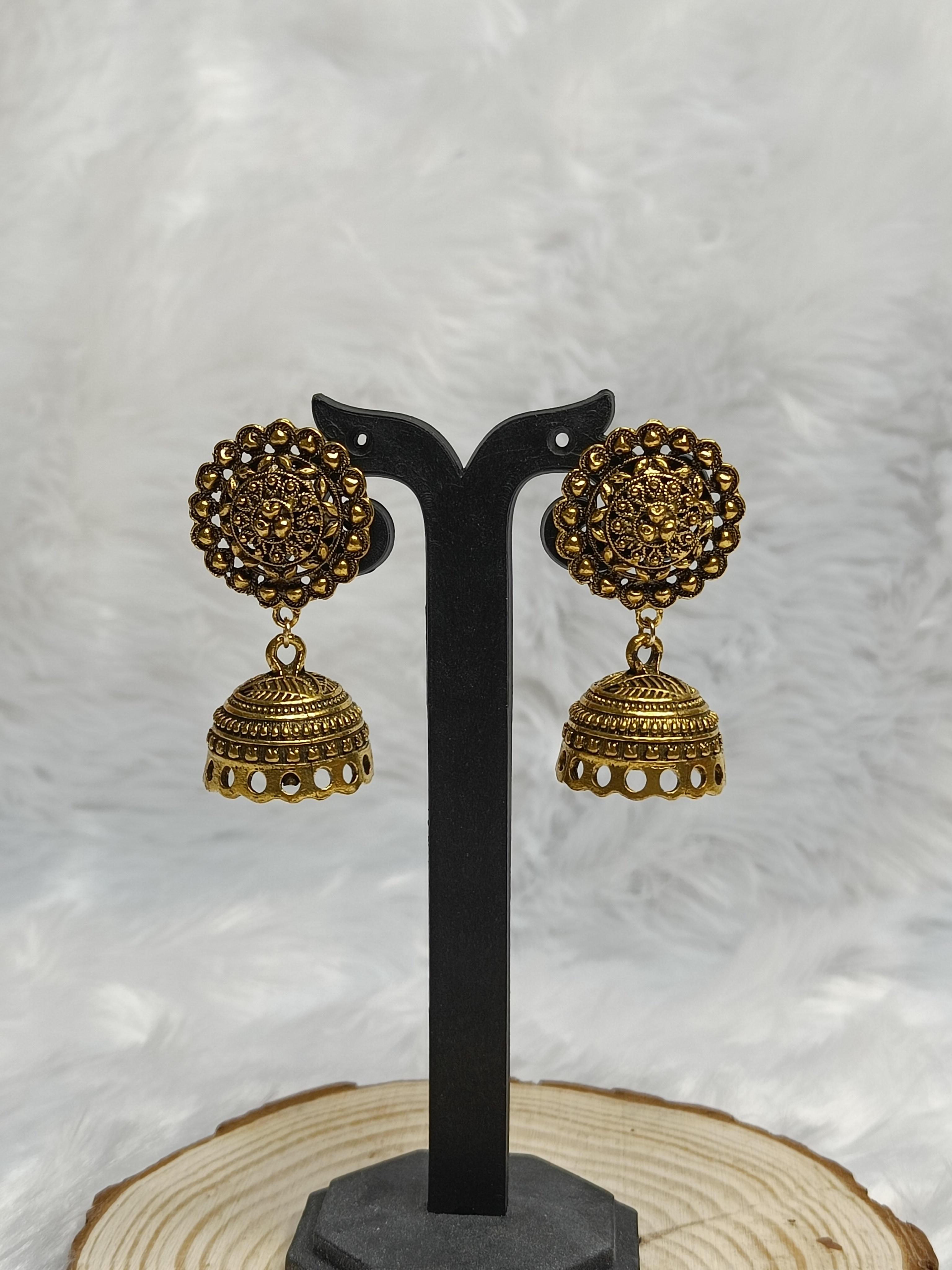 Antique Golden Jhumkha