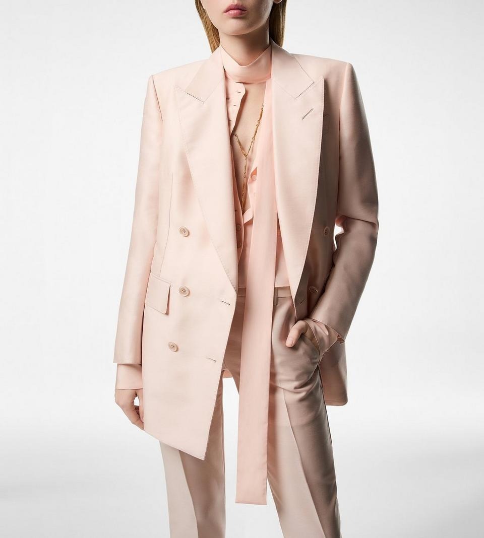 DOUBLE BREASTED PEAK LAPEL JACKET hover