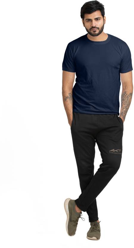 ANTI BACTERIAL T SHIRT, YTS9011 Men Sporty Round Neck Polyester Black T-Shirt