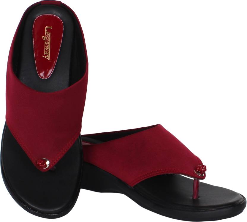 Women Wedges Sandal  (Black , 3)