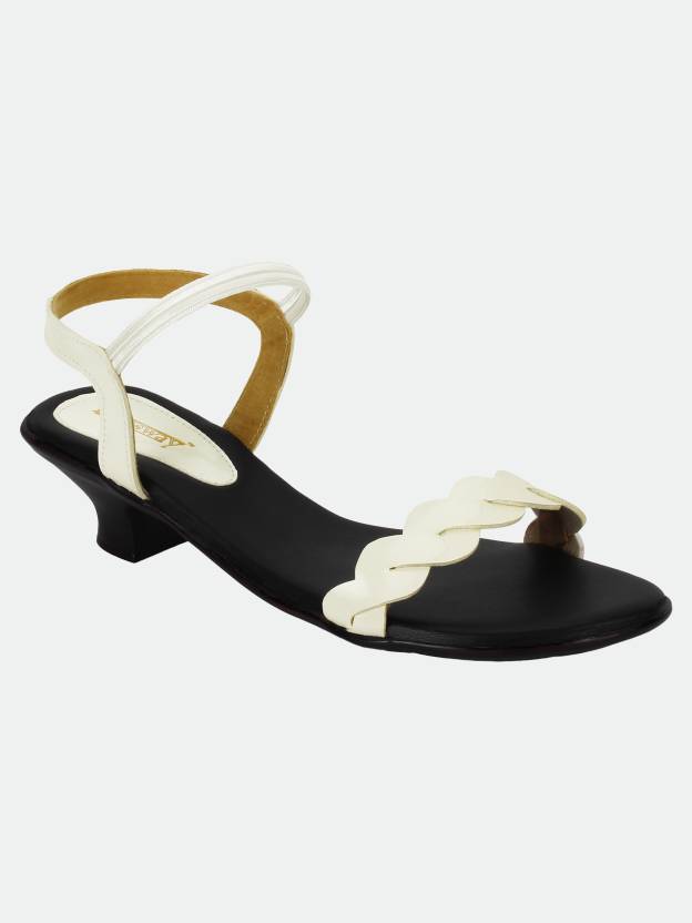 Women Heels Sandal  (White , 5)