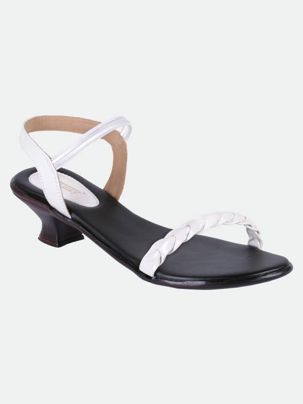 Women Heels Sandal  (White , 5)