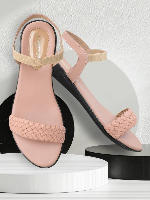 Women Flats Sandal  (Black , 7)