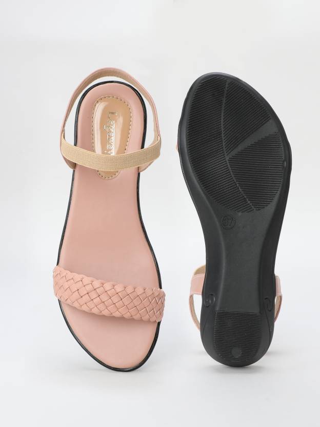 Women Flats Sandal  (Pink , 5)