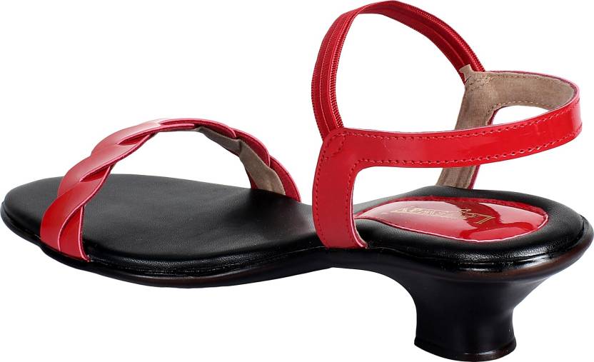 Women Heels Sandal  (Black , 6)