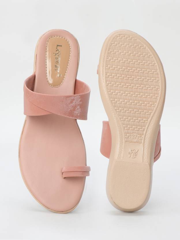 Women Flats Sandal  (Pink , 7)