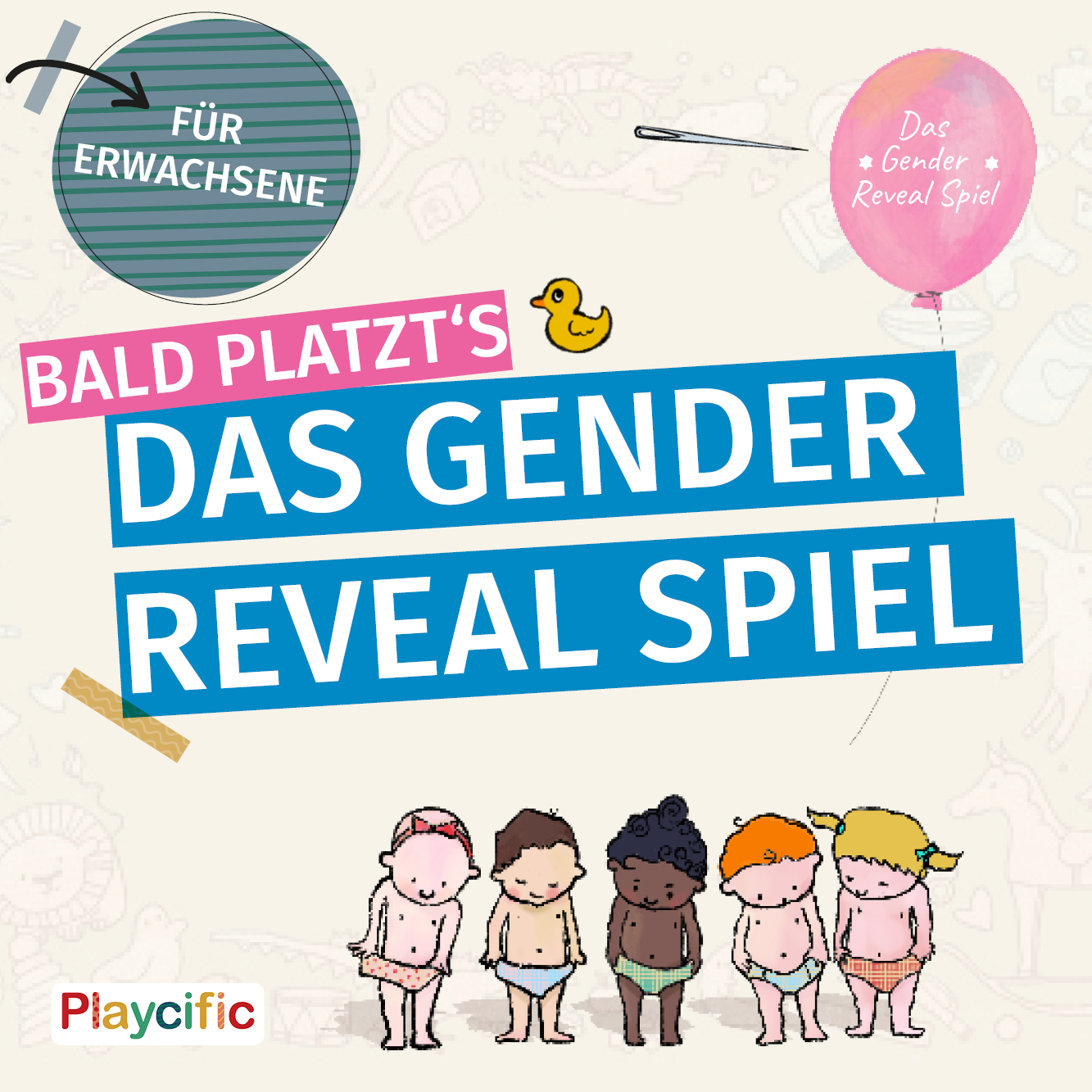 Escape Spiel Erwachsene: Bald platzt´s - Gender Reveal Party einmal anders