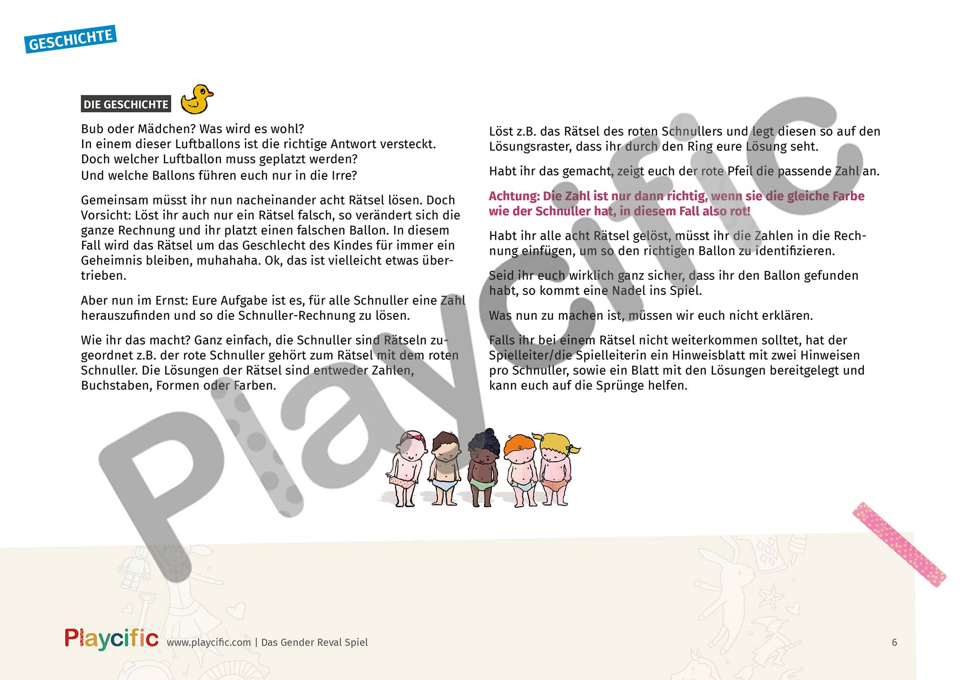 Escape Spiel Erwachsene: Bald platzt´s - Gender Reveal Party einmal anders