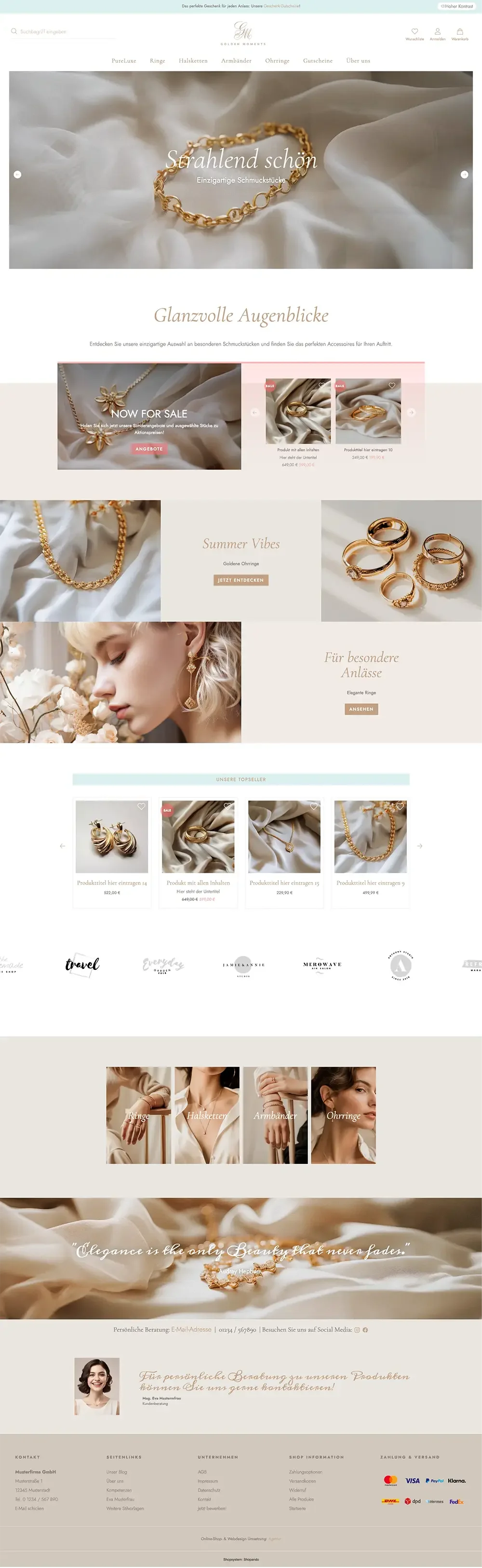 Vorlage "Golden Moments"