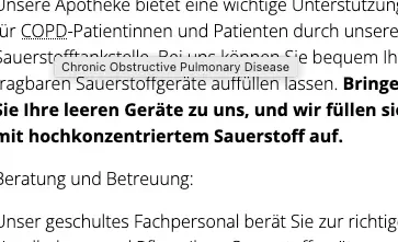 Screenshot von der Textauszeichnung einer Abkürzung