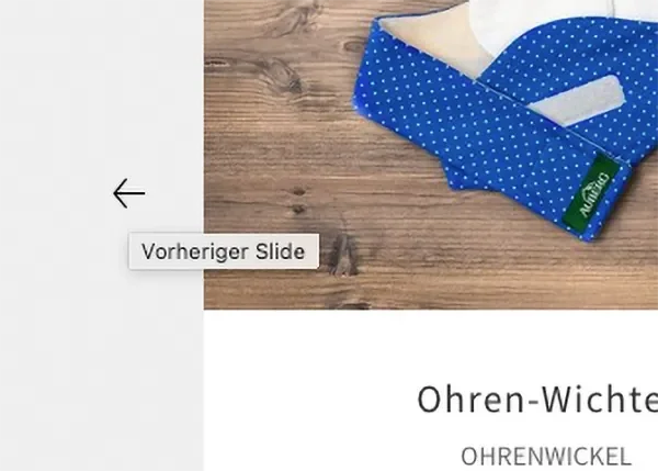 Screenshot von einer automatischen Beschriftung eines Pfeils