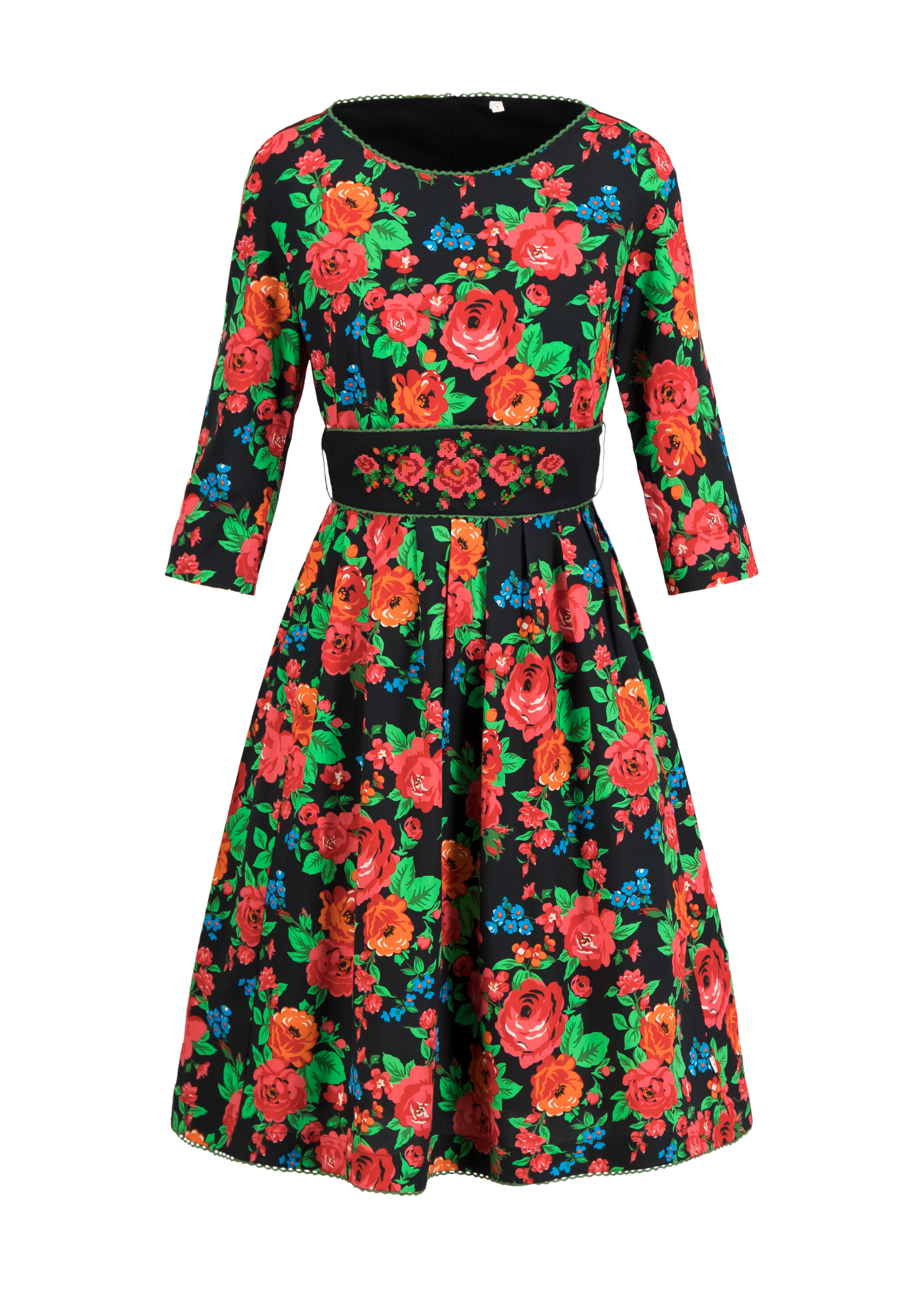 Retro Style Dress - Folks Heritage- The smell of Roses