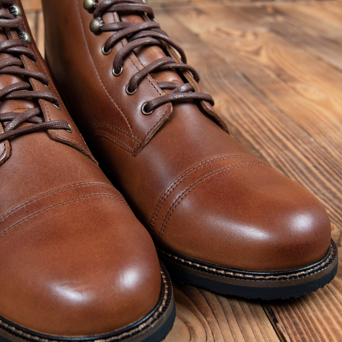Vintage boots 1966 low quarters redwood brown