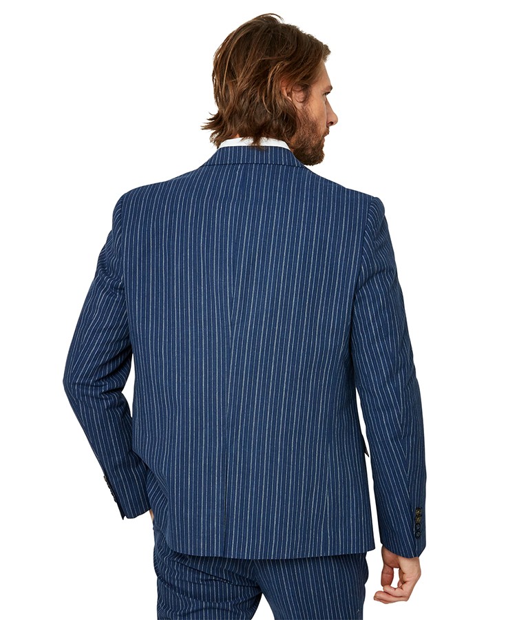 Vintage Fashion - Jacket - Superb Stripe Blazer - Blue Striped