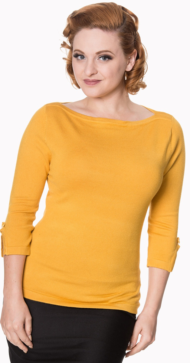 Retro Style - 50´s Addicted Sweater in Mustard