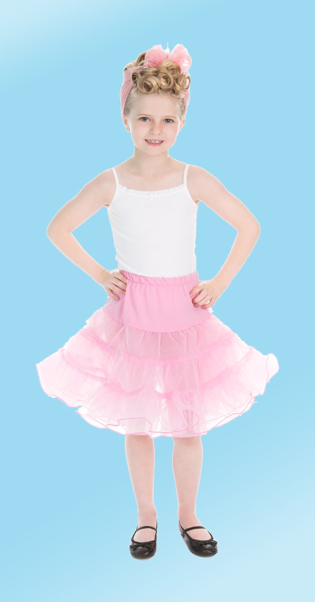 50s Bekleidung für Kids - Petticoat - Pink