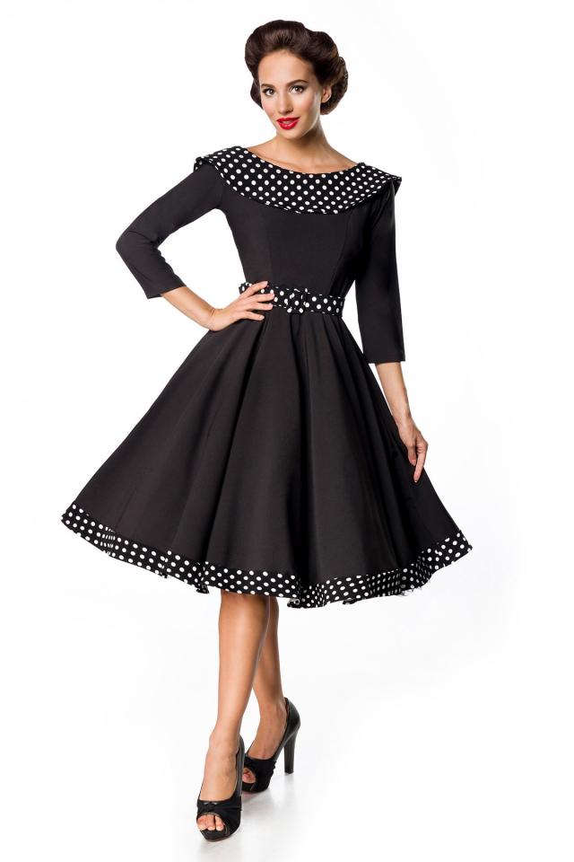 Vintage Style Premium Swing Dress with Dots