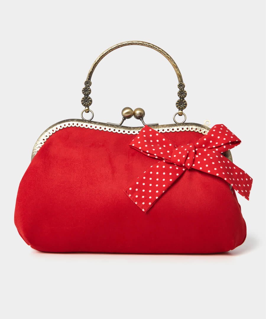 50´s Vintage Tasche- Showstopper Bow Trim Bag