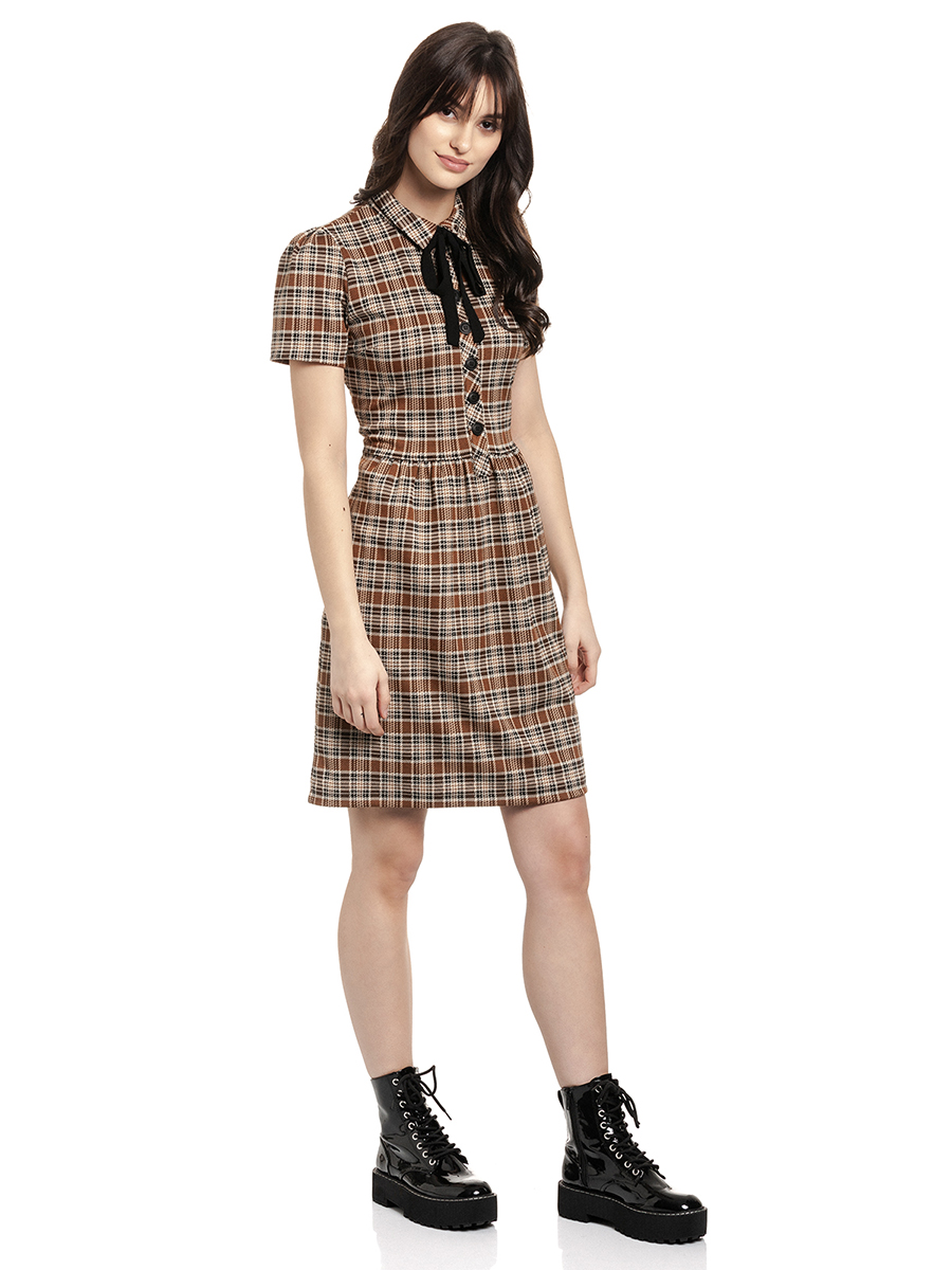 Retro Kleid Preppy Afternoon allover