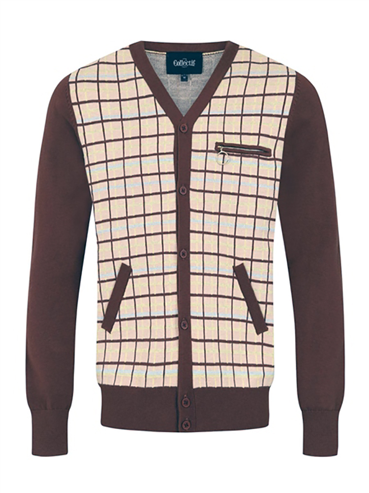 Rockabilly Vest - Thomas Checked in brown