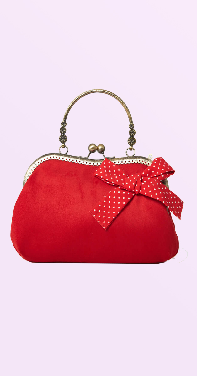 50´s Vintage- Showstopper Bow Trim Bag