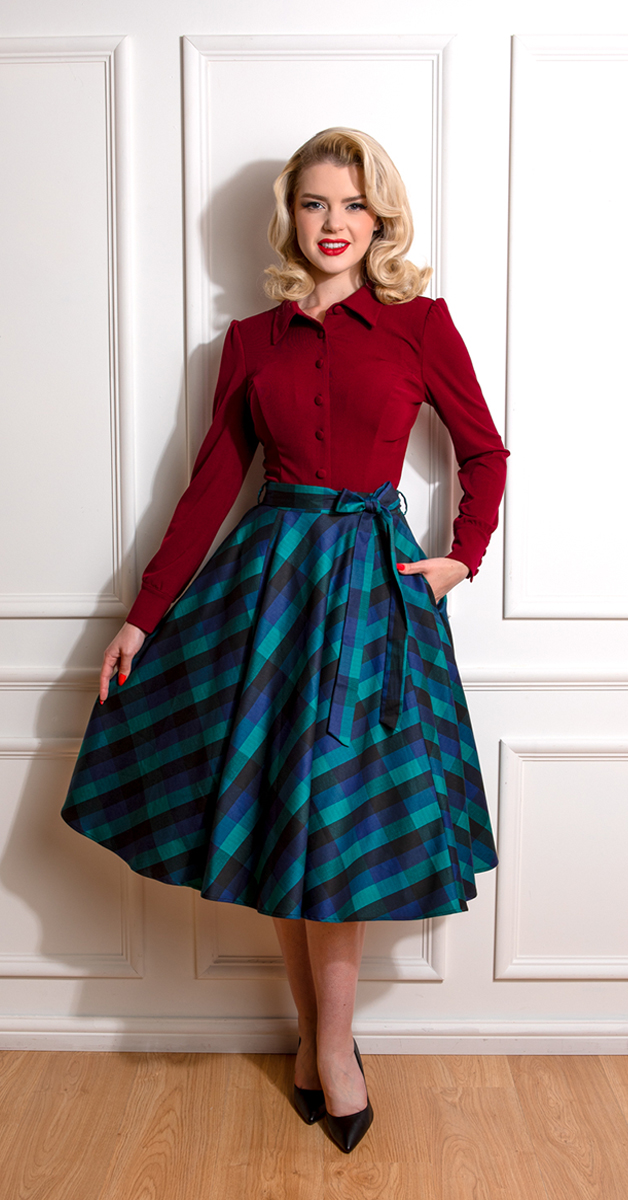50s Swing Skirt- Louisa Check
