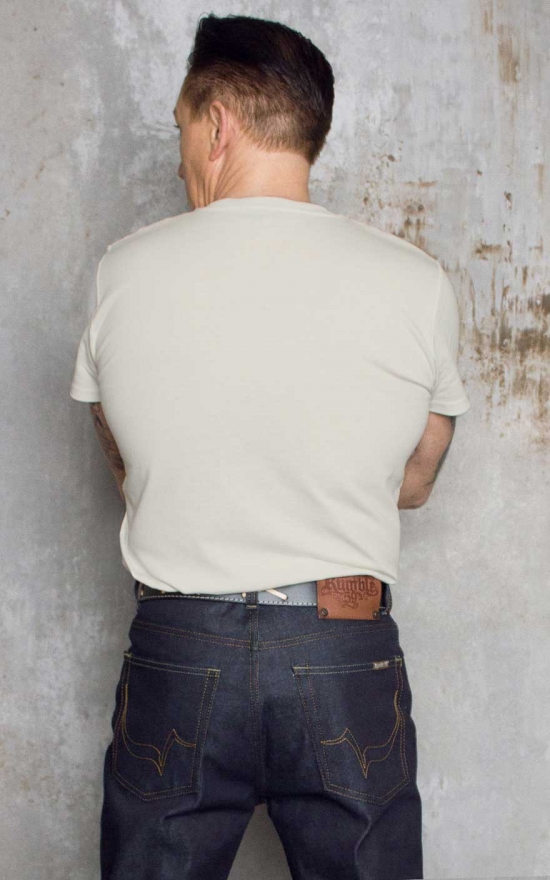 Rockabilly Kleidung - T-Shirt San Quentin - offwhite
