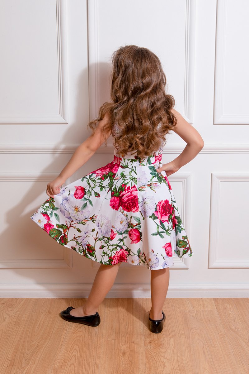 50s Kinderkleid - Debbie Floral Swing Dress