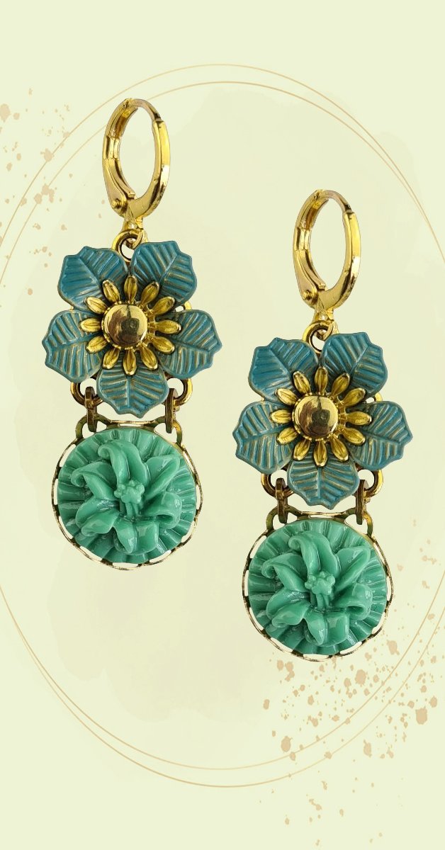 Retro Style Jewellery - Vadella in Aqua und Mint