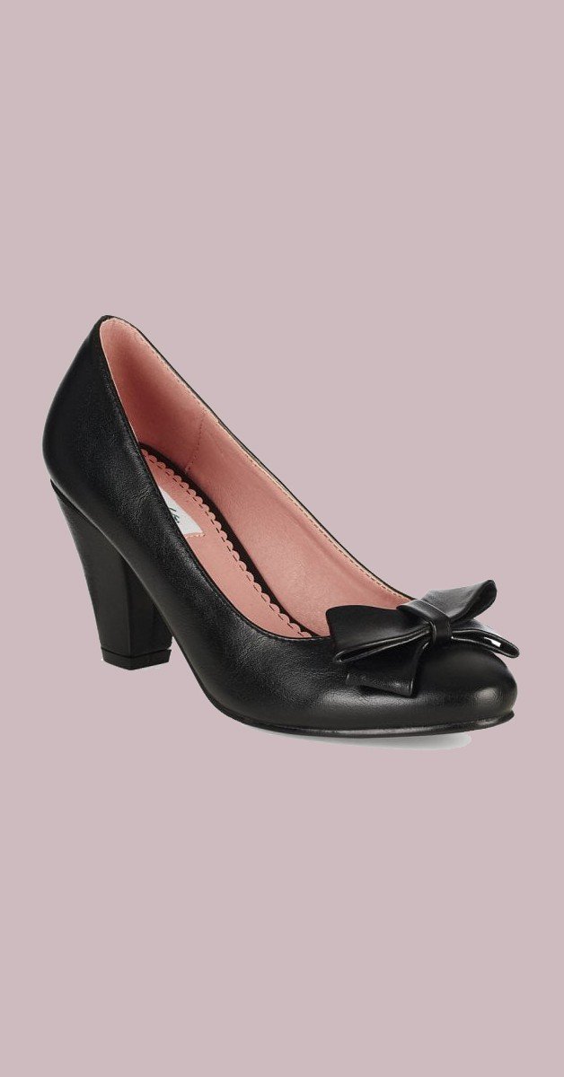 Vintage Style Shoes - Tracey High Heel - Black
