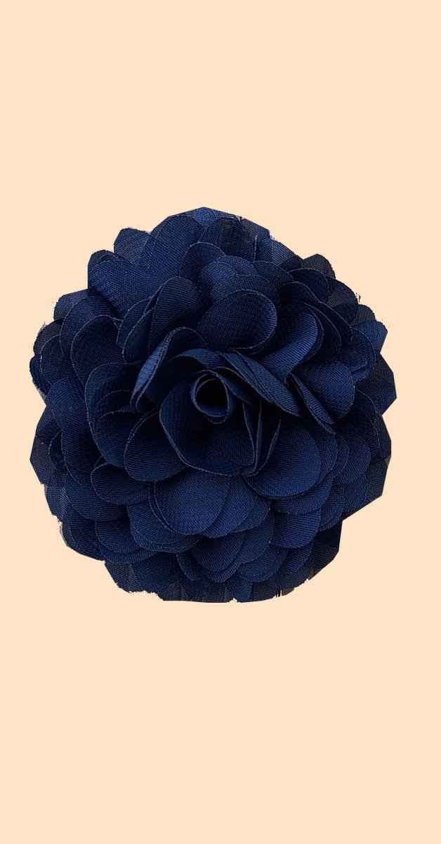 Retro Stil Accessoire - Chiffon Blume in Night Blue