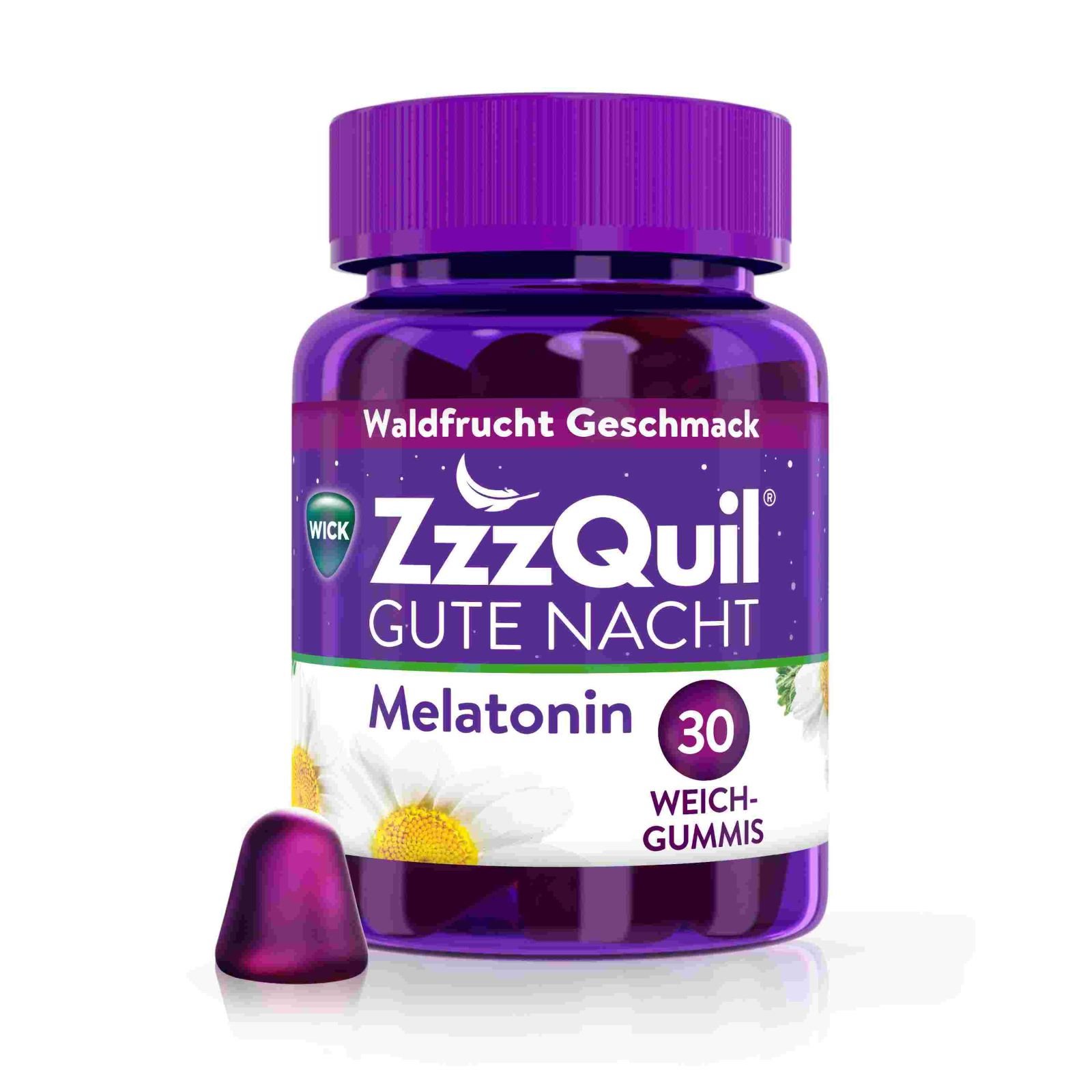 WICK ZzzQuil Gute Nacht mit Melatonin Waldfrucht (30 Stk.)