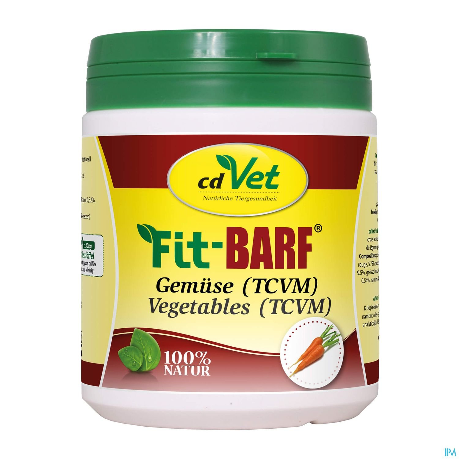 Dose mit Fit-BARF Gemüse von cdVet, 100% natürlich.