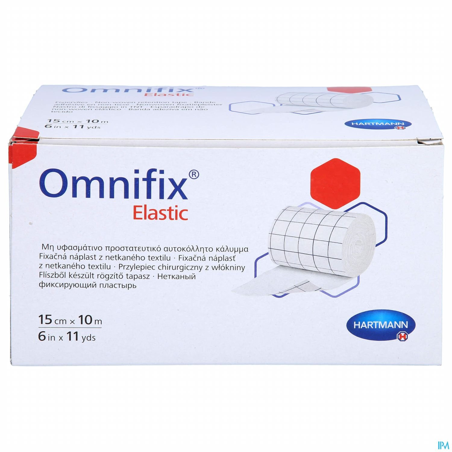 Verpackung von Omnifix Elastic Elastikverband, Größe 15 cm x 10 m.