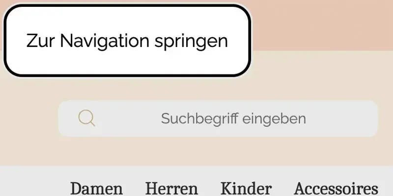 Tastatursteuerung für "Zur Navigation springen"