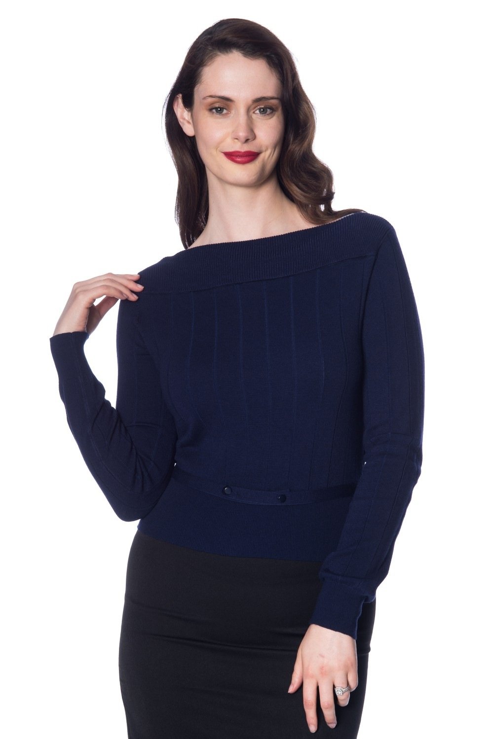 Violetta Knitted Top Blue
