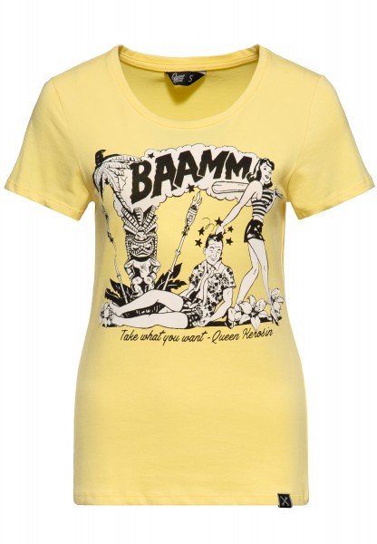 Print T-Shirt Bammm gelb