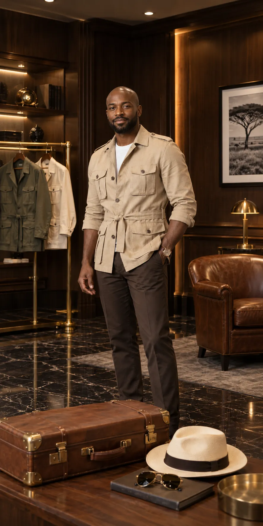VESTE SAHARIENNE HOMME