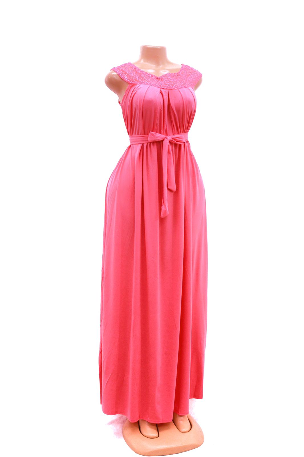 Neck lace flowy maxi