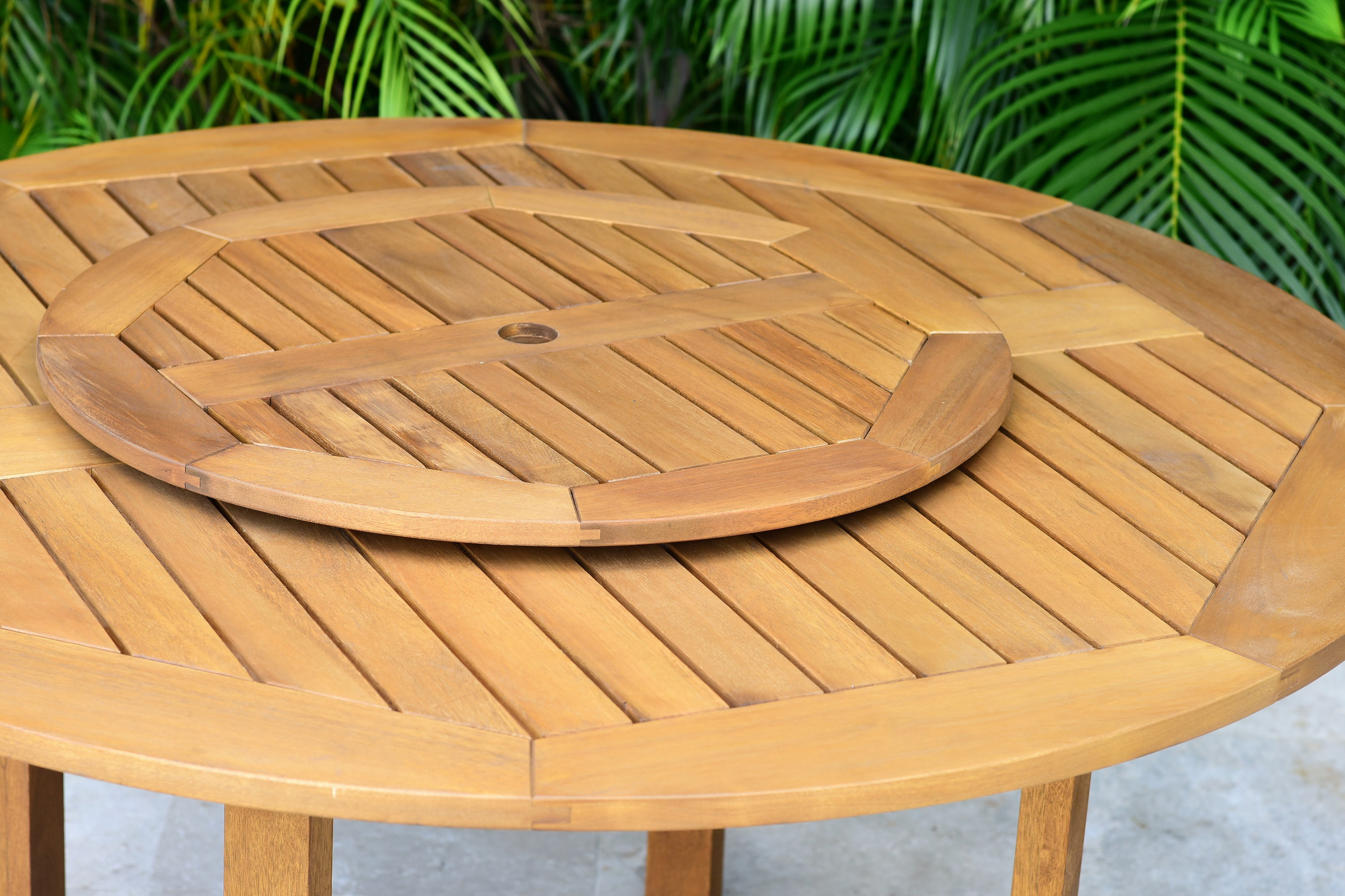Amazonia Bois 7-Piece Outdoor Dining Set | Teak Finish | Ideal For Patios