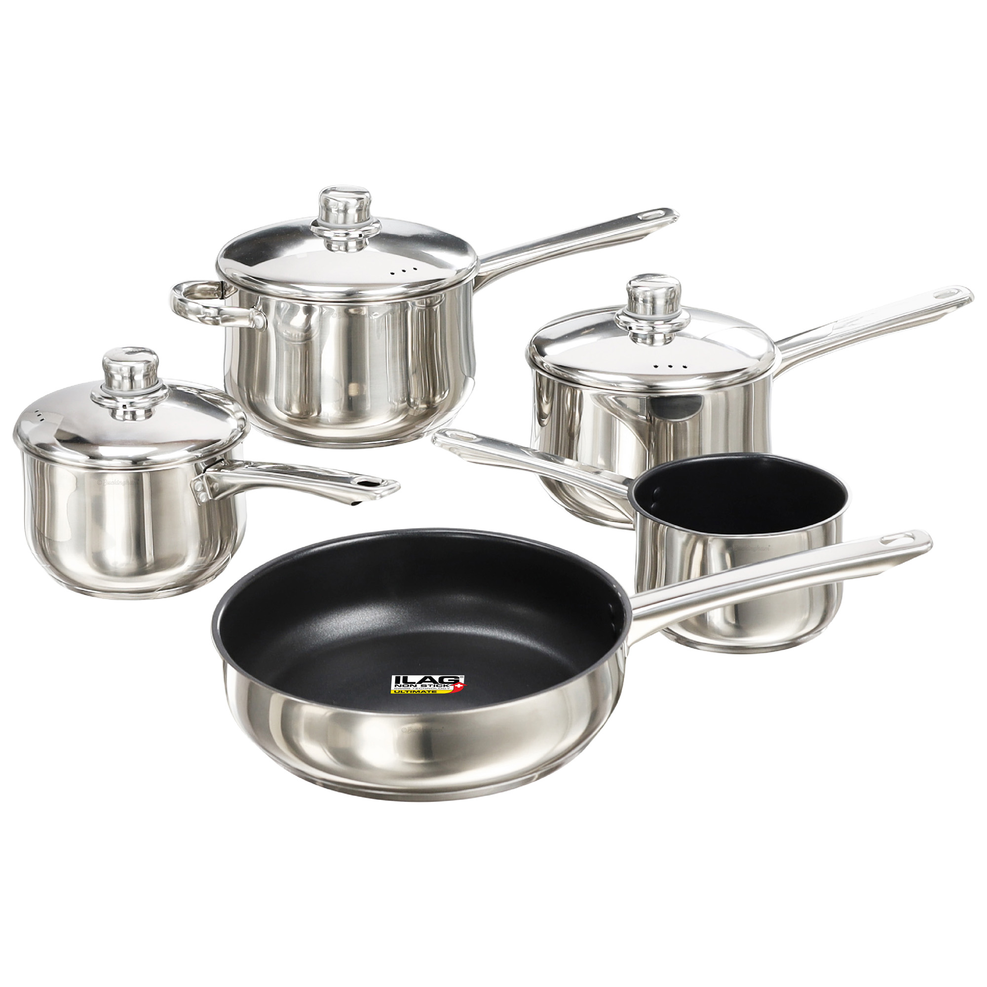Buckingham 5-Piece Stainless Steel Cookware Set