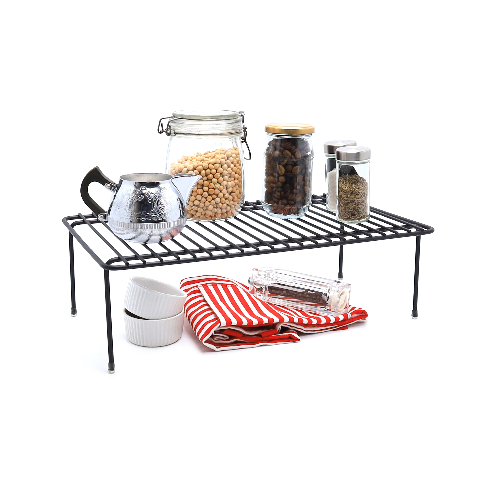 Buckingham High End Storage Helper Organizer Shelf Black 44 cm