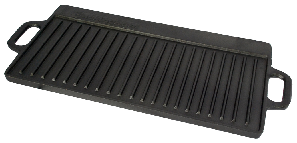 Buckingham Pre-Seasoned Cast Iron Reversible Grill Plate 51 cm 