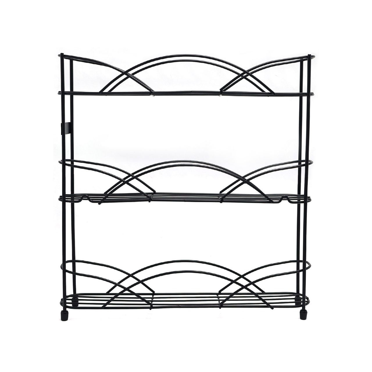 Buckingham 3 Tier Free Standing Spice Rack Black